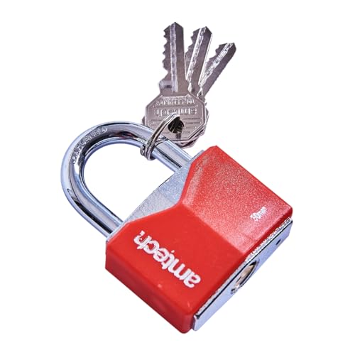 Am-Tech 50 mm Rhombic Chrome Plated Iron Padlock, T0705 von Am-Tech