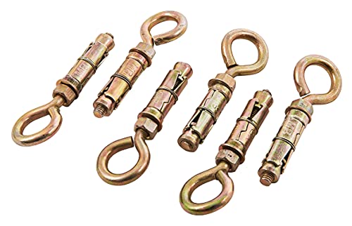 Am-Tech 6 Stück 8 mm Closed Hook Bolts, S5965 von Amtech