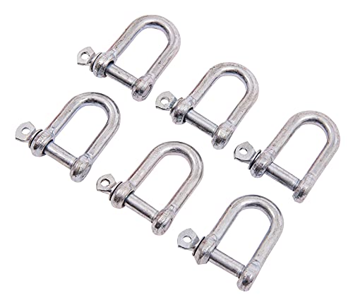 Am-Tech 6 Stück 8 mm D-Shackles, S4305 von Amtech