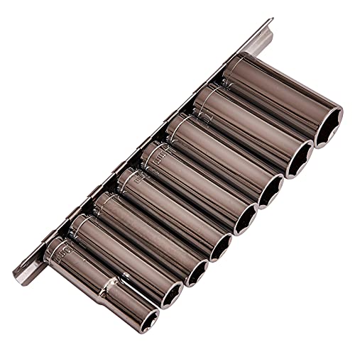Am-Tech 9 Stück 3/8 Zoll Deep Socket Set, I6500 von Am-Tech