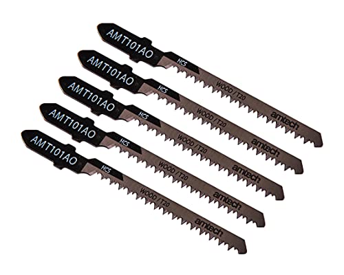 Am-Tech M1607 5 Stück, Holz Jigsaw Blade Set (AMT101AO) von Amtech