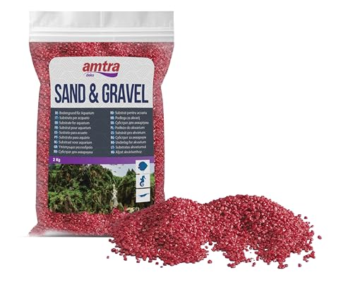 Amtra Croci Amtra Dekoration für Aquarien, Keramik, Quarz, 2 kg, Rot von Amtra