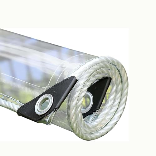 Amunpitic Abdeckplane Transparent mit öSen 1.2x1.8m, Transparent PVC Wasserdicht Plane, Durchsichtige Plane für Terrasse, Regenschutz, Windschutz, für Pavillons, Terrassen Amunpitic Abdeckplane Transparent mit öSen 1.2x1.8m, Transparent PVC Wasserdicht Plane, Durchsichtige Plane für Terrasse, Regenschutz, Windschutz, für Pavillons, Terrassen von Amunpitic