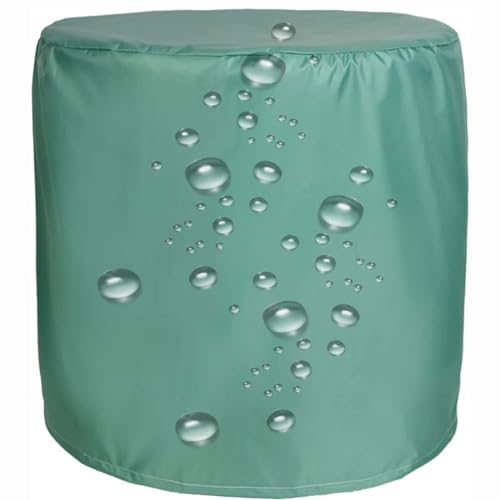 Amunpitic Gartentisch Abdeckung Rund 80X80cm, Abdeckplane für Gartenmöbel Wasserdicht, Schutzhülle für Freien Winddicht Staubdicht Anti-UV Tischabdeckung Gartenmöbel für Möbelsets von Amunpitic