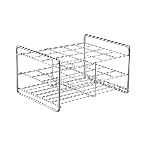 Amur Leopard Gefäßständer Reagenzglasgestell aus Edelstahl 304 Reagenzglasständer Laborbedarf, 20 Löcher, für φ29-31mm Reagenzgläser von Amur Leopard