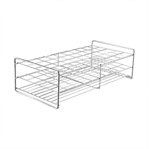 Amur Leopard Gefäßständer Reagenzglasgestell aus Edelstahl 304 Reagenzglasständer Laborbedarf, 50 Löcher, für φ29-31mm Reagenzgläser von Amur Leopard