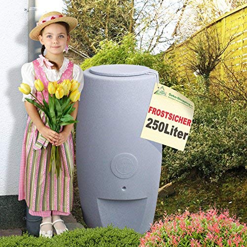 AMUR Regentonne Säule grau/anthrazit, 250l- das schlanke REGENFASS! REGENSPEICHER REGENBEHÄLTER, KOMPAKT und PRAKTISCH AMUR Regentonne Säule grau/anthrazit, 250l- das schlanke REGENFASS! REGENSPEICHER REGENBEHÄLTER, KOMPAKT und PRAKTISCH von AMUR
