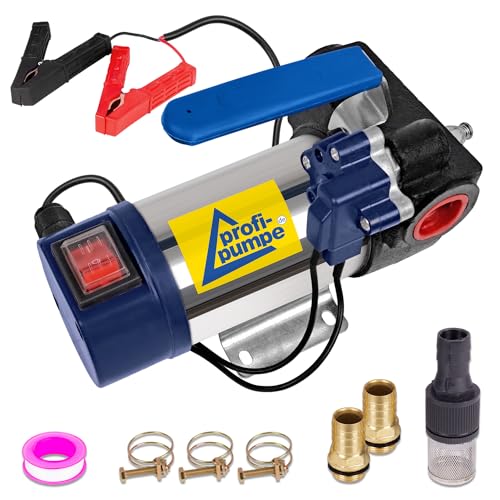 DIESELPUMPE Heizölpumpe Biodiesel-Pumpe Universal Automatic DIESEL STAR 160 FASSPUMPE mit 12V Anschluss, Leistungsstarker MOTOR mit Kupferwicklung 2stk. hochwertigen Messingtüllen. von AMUR