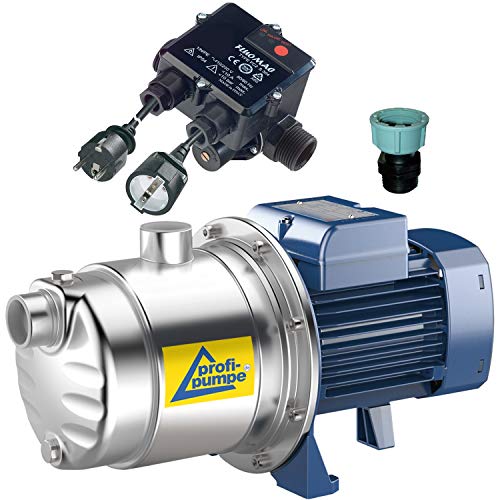 HAUSWASSERWERK HAUSWASSERAUTOMAT SELBSTANSAUGEND KREISELPUMPE PUMPE INNO-TEC LEISE ENERGIESPARSAME EDELSTAHL-Pumpe für Klarwasser Qualität aus EU-FERTIGUNG DAUERLAUF-geignet (600 mit FLUOMAC® vk) von AMUR