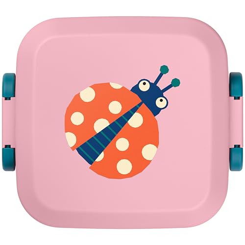 Amuse Rikko Lunchbox Kinder Animal Parade | Bento Box mit 2 Snackboxen, Container & Trennwand | Brotdose Kinder mit Fächern für Kindergarten & Schule | BPA frei & für Kinderrucksack geeignet | Ladybug Amuse Rikko Lunchbox Kinder Animal Parade | Bento Box mit 2 Snackboxen, Container & Trennwand | Brotdose Kinder mit Fächern für Kindergarten & Schule | BPA frei & für Kinderrucksack geeignet | Ladybug von Amuse