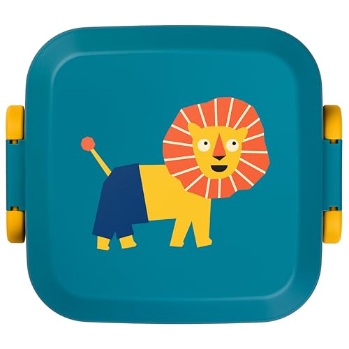 Amuse Rikko Lunchbox Kinder Animal Parade | Bento Box mit 2 Snackboxen, Container & Trennwand | Brotdose Kinder mit Fächern für Kindergarten & Schule | BPA frei & für Kinderrucksack geeignet | Lion Amuse Rikko Lunchbox Kinder Animal Parade | Bento Box mit 2 Snackboxen, Container & Trennwand | Brotdose Kinder mit Fächern für Kindergarten & Schule | BPA frei & für Kinderrucksack geeignet | Lion von Amuse