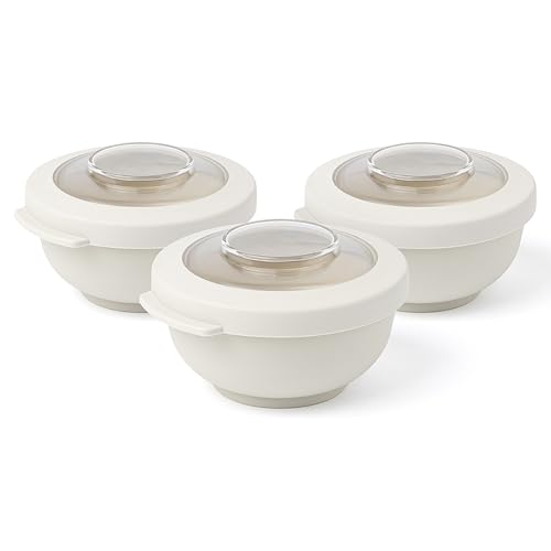 Amuse Tylla Schüssel 3 Stück je 200ml I luftdichte Frischhaltedosen mit Deckel für Meal Prep und Snacks I BPA-freie Vorratsdosen für Kinder und Erwachsene I Snackschale spülmaschinengeeignet I Oat Amuse Tylla Schüssel 3 Stück je 200ml I luftdichte Frischhaltedosen mit Deckel für Meal Prep und Snacks I BPA-freie Vorratsdosen für Kinder und Erwachsene I Snackschale spülmaschinengeeignet I Oat von Amuse