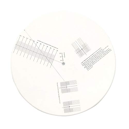 Acrylic Turntable Mat Cartridge Alignment Winkelmesser Phonograph Cartridge Alignment Tool Anti-Gleit-LP-Schallplatten-Kalibrierungsplatte für Plattenspieler-Zubehör von Amusingtao