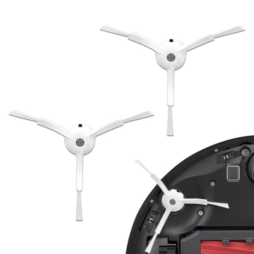 Amusingtao 2 Stück Original Zubehör, Silikon Seitenbürsten für Staubsauger Der Serien Q Revo, Q7 Max/Q8 Max/S7 Max Ultra/S7 Maxv Ultra/S7 Pro Ultra/S8 Pro Ultra/Q5 Pro+ (Weiß) von Amusingtao