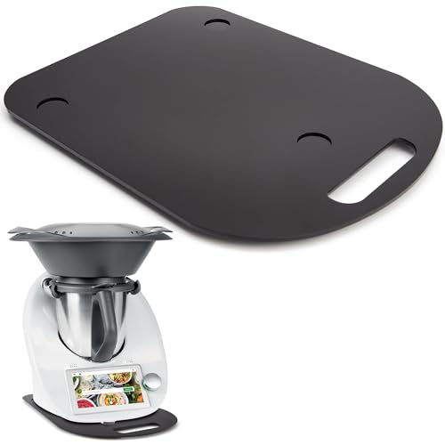 Gleitbrett für Thermomix TM6 TM5 Rollbrett aus Acryl Gleitbrett mit Rollen - Schwarz Gleitbrett für Thermomix TM6 TM5 Rollbrett aus Acryl Gleitbrett mit Rollen - Schwarz von Amviner
