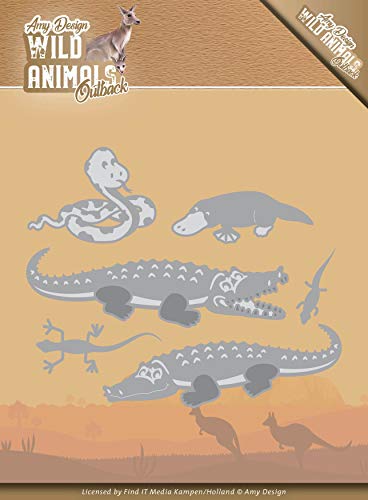 Amy Design Amy DES Stanzschablonen Krokodil Wildtiere Outback von Find It Trading