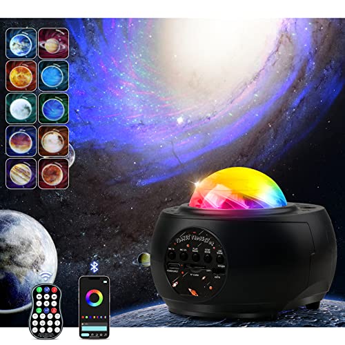 AmyFei LED Sternenhimmel Projektor,Galaxy Light Projector,Weltraum Nachthimmel Lichtprojektor Lampe Mit Timer & Fernbedienung, Night Light Projector for Kids Adults Party, Home Theater, Room Decor von AmyFei