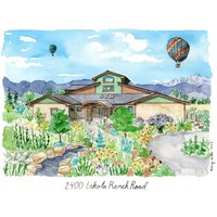 Benutzerdefinierte Haus Oder Porträt Aquarell Benutzerdefinierte Haus Oder Porträt Aquarell von AmyWikeArt