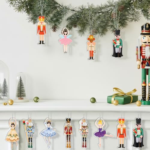 Amyhill 30 Stück Weihnachten Nussknacker Ornamente Set Mini Arylic Nussknacker Weihnachtsbaum hängende Dekoration Prinzessin Ballett Maus König Figur für Weihnachtsbaum Outdoor Indoor Amyhill 30 Stück Weihnachten Nussknacker Ornamente Set Mini Arylic Nussknacker Weihnachtsbaum hängende Dekoration Prinzessin Ballett Maus König Figur für Weihnachtsbaum Outdoor Indoor von Amyhill