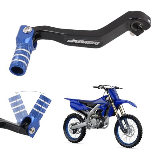CNC Billet Aluminium Blau Schalthebel Pedal Schalthebel Arm für Motorrad Yamaha YZ125/250 2005-2020 YZ125X 2017-2020 YZ250X 2016-2020 YZ125G/250G 2016 von AnXin