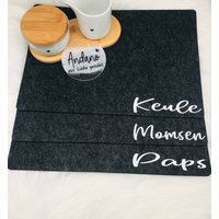 Personalisierte Platzmatte Aus Filz | Personalisiertes Platzset Platzdecke von AnDaNo10