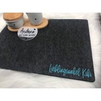 Personalisierte Platzmatte Aus Filz | Personalisiertes Platzset Platzdecke Personalisierte Platzmatte Aus Filz | Personalisiertes Platzset Platzdecke von AnDaNo10
