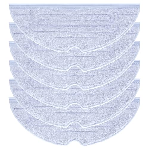 6 Stück Wischtuch-Pad für Roborock S7/S7+/S7 MaxV/S7 MaxV Plus/S7 MaxV Ultra/S7 Pro Ultra/S8/S8+ Roboter-Staubsauger-Mikrofaser-VibraRise Wischpad Ersatzzubehör (Blaugrau) von AnDongo