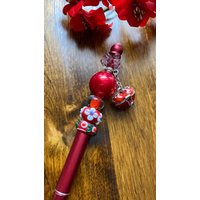 Metallperlen Stift Lampwork Blumenperlen Unikat Perlen Metallperlen Stift Lampwork Blumenperlen Unikat Perlen von AnEyeForCreating