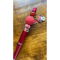 Perlenstift Minnie Inspirierte Lampwork Perlen Unikat Stifte von AnEyeForCreating