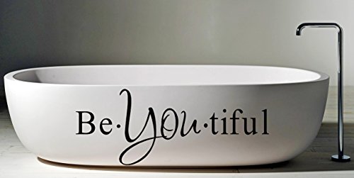 (20 x 8 cm) ", Vinyl, inspirierendes Zitat You Be *tiful/Text" schöne Art Decor Aufkleber für Laptop/Auto, inklusive zufällig Kühlschrank Aufkleber Geschenk! von AnOL