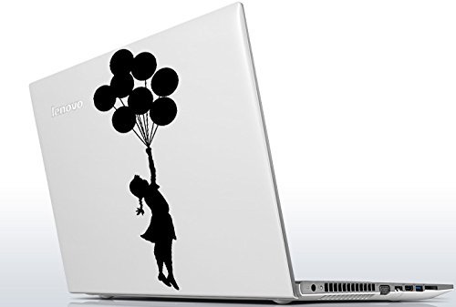 (8 x 20 cm, Motiv Banksy Wandtattoo, Motiv: Mädchen mit Luftballons Escapism/Street Art Decor Wandaufkleber, Wandsticker Home DIY, inklusive zufällig Aufkleber Geschenk! von AnOL