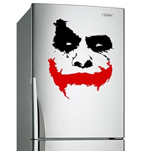 AnOL Vinyl Wand Aufkleber Gruseliges Joker Gesicht Why So Serious - Entfernbarer Dekor Sticker Aufkleber (60x50 cm) von AnOL