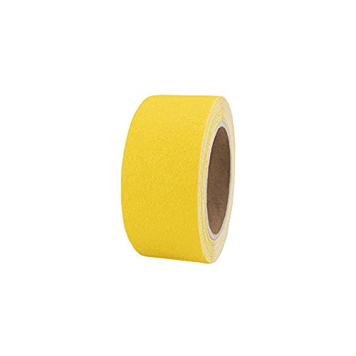 AnTina TAPES Anti-Rutsch-Band für Innen- u. Außenbereiche, Rutsch hemmend, selbstklebend, farbig (50 mm x 6 m, Gelb) von AnTina TAPES