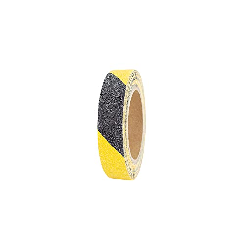 AnTina TAPES Anti-Rutsch-Band für Innen- u. Außenbereiche, Rutsch hemmend, selbstklebend (25mm x 6m, Gelb/Schwarz) von AnTina TAPES