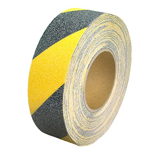 AnTina TAPES Anti-Rutsch-Band für Innen- u. Außenbereiche, Rutsch hemmend, selbstklebend (50 mm x 18m, Gelb/Schwarz) von AnTina TAPES