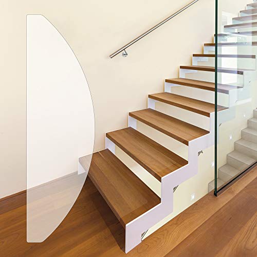 AnTina TAPES AntiRutsch Stufenmatte Treppen | Transparent | Selbstklebend (200 x 700mm - halbrund | 1 STK) von AnTina TAPES