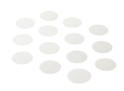 AnTina TAPES Premium Anti-Rutsch-Aufkleber als Pads für Dusche & Badewanne | Badematte Duschmatte | Sticker zertifiziert rutschhemmend & selbstklebend | 14 Stück 9 cm (ø) Transparent von AnTina TAPES