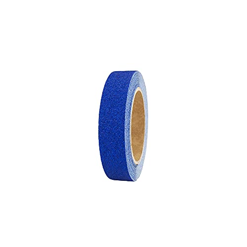 AnTina TAPES® blaues Grip-Tape Anti-Rutsch-Band für Innen- & Außenbereiche, rutschfestes Klebeband & Sicherheitsband, stark selbstklebend (2,5cm x 6m, Blau) von AnTina TAPES