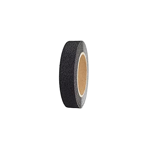 AnTina TAPES® schwarzes Grip-Tape Anti-Rutsch-Band für Innen- & Außenbereiche, rutschfestes Klebeband & Sicherheitsband, stark selbstklebend (25 mm x 6m, Schwarz) von AnTina TAPES
