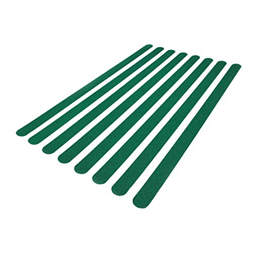 AnTina TAPES® Anti-Rutsch-Streifen für Treppen und Stufen, selbstklebende Aufkleber Alternative zum Treppenteppich, 30x640 mm, 8 Stück (Grün) von AnTina TAPES