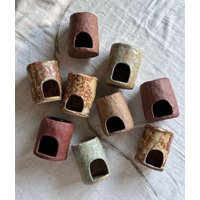 Keramik Duftbrenner Rustikal Modern Minimal Handgemachtes Tonölbrenner Steingut von AnaArtBoutiquestudio