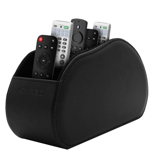 Anadol AXRED Fernbedienung Halterung mit 5 Fächern für TV Fernseher Receiver Fernbedienungen, Fernbedienungshalter, Organizer für Schreibtisch Büro Küche Bad von Anadol
