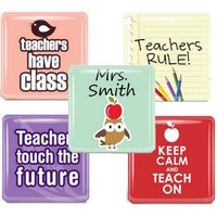 Benutzerdefinierte Lehrer Glas Fliesen Magnet Set - Geschenk Personalisiert von Analiese