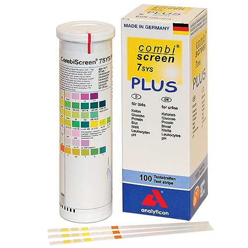 Analyticon - Combi Screen 7 SYS, 7 Parameter, Urinstreifen für Sehtests oder zur Verwendung mit Urilyzer® 100, 100 Pro, 24058 von GIMA