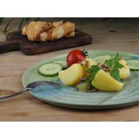 Plate Handmade Green Pottery Diameter Approx. 25.5 cm Flat Low Rim Hand-Made 100% Dishwasher Safe Plate Handmade Green Pottery Diameter Approx. 25.5 cm Flat Low Rim Hand-Made 100% Dishwasher Safe von AnandaCeramicArt