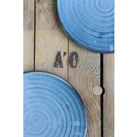 Plate Handmade Pottery Diameter Approx. 25.5 cm Very Flat Low Rim Hand-Made 100% Dishwasher Safe Plate Handmade Pottery Diameter Approx. 25.5 cm Very Flat Low Rim Hand-Made 100% Dishwasher Safe von AnandaCeramicArt