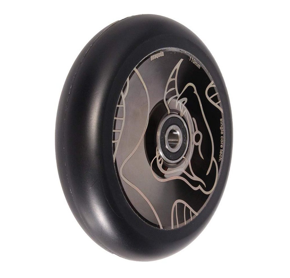 Anaquda Stuntscooter Anaquda Disc V2 RS Stunt-Scooter Rolle 110mm Schwarzchrom Snake von Anaquda