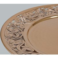 Weihnachtliches Geschenkset, Esstisch Tischset, Supla Set Für Esstisch, Kupfer Servierplatte Sockel von AnatolianArtStore