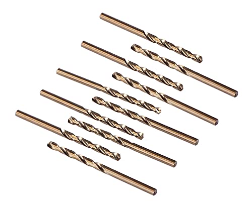 Anawakia 10 Stück M35 HSS Cobalt Bohrer HSS-Co Bohrer Set Spiralbohrer Bohrer Stahlbohrer Metallbohrer Ø (2.2mm) von Anawakia