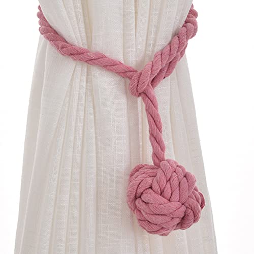 Anawakia 2 Stück Vorhang Zugband Gardine Gardinenhalter Vorhanghalter Raffhalter Holdback Gebinde Tie Band (Rosa) von Anawakia